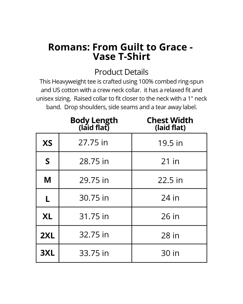 Romans: From Guilt to Grace - Vase T-Shirt (Spanish)