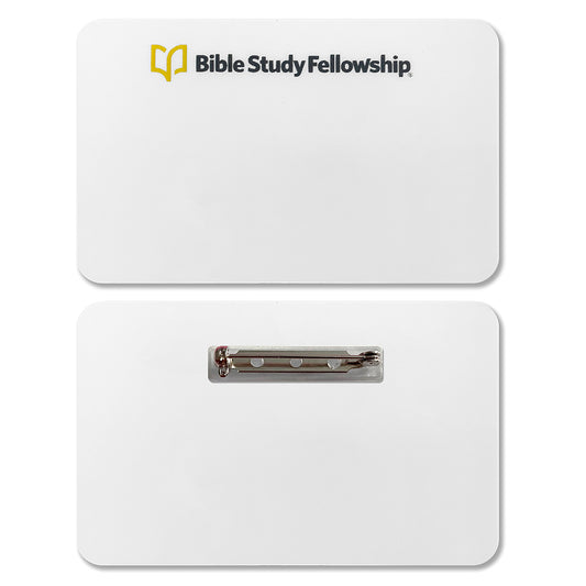 BSF Class Name Badge (Pin Back) - 25/pk